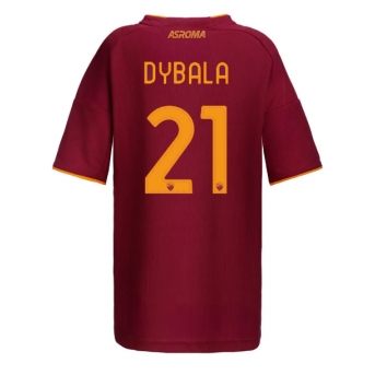 Billige Fotballdrakt AS Roma Paulo Dybala #21 Replika Hjemmedrakt Dame 2025-26 Kortermet